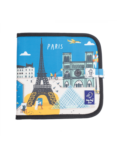 Carte reutilizabilă pentru desen/colorat - Colecția "Cities of Wonder" - Paris